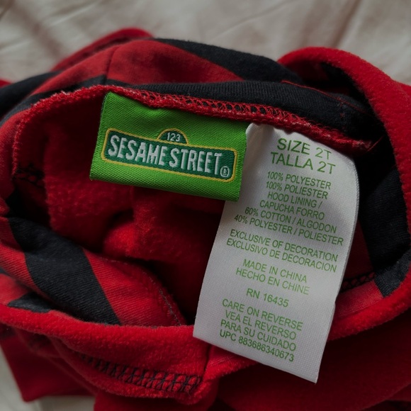 vintage sesame street hoodie size 2t - Picture 3 of 6